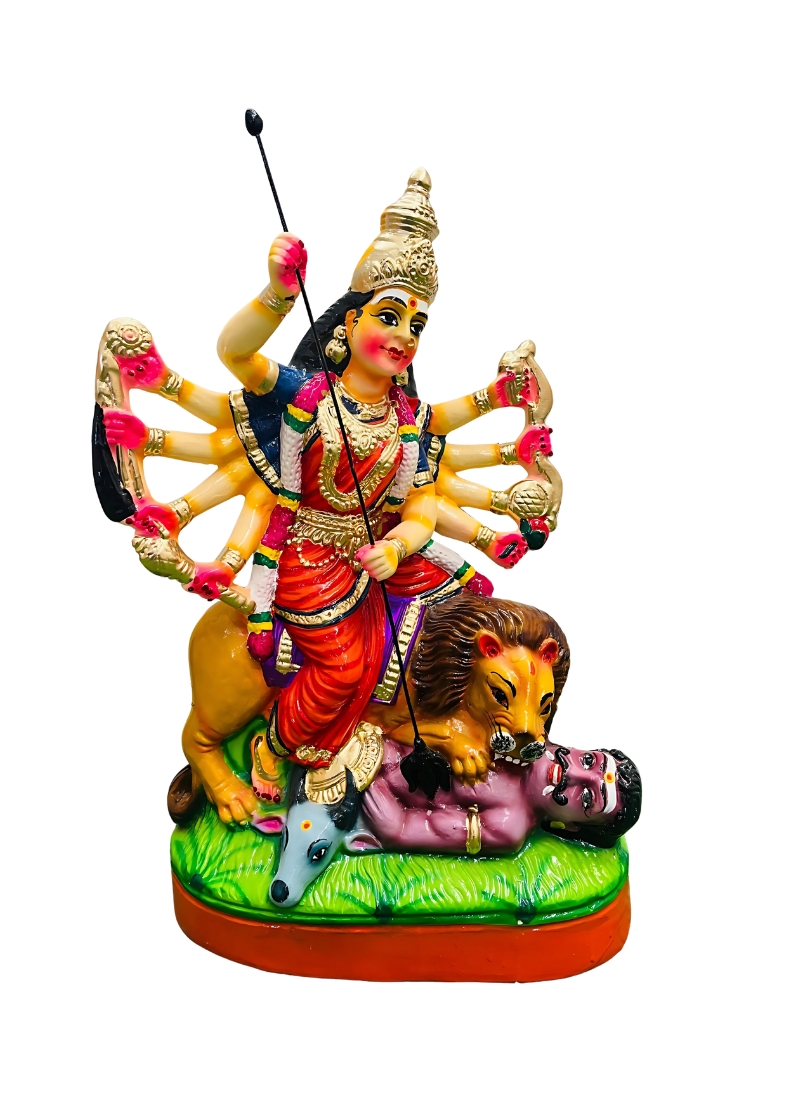 Durga Slaying Mahishasura golu doll